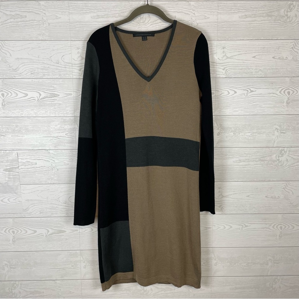 Katherine Barclay Wool Blend Sweater Dress Size Medium